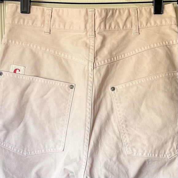 Chimala Canvas Work Pants Japanese Cotton Straight-Leg Baby Pink 26 EUC - Picture 7 of 8
